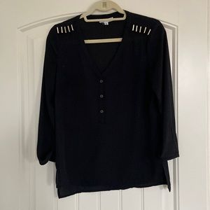 Boutique biker chic blouse